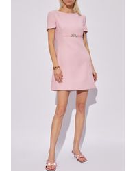 Versace - Dress With Short Sleeves, - Lyst