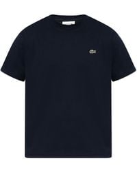 Lacoste - T-Shirt With Logo Patch - Lyst