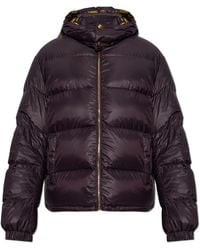 Versace - Down Jacket With Detachable Hood - Lyst