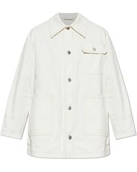 Ami Paris - Denim Jacket With Pockets - Lyst
