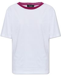 DSquared² - Cotton T-Shirt With Embroidered Logo - Lyst