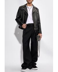 Alexander McQueen - Leather Biker Jacket, - Lyst