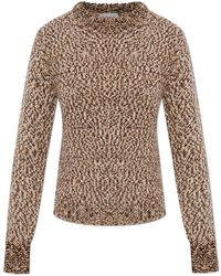 Moncler - Sweater With Decorative Knit - Lyst