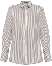 Dolce & Gabbana - Silk Shirt With Striped Pattern - Lyst