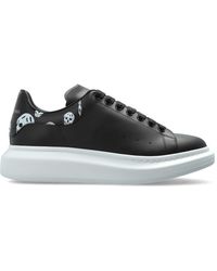 McQueen - Leather Sports Shoes With Logo - Lyst
