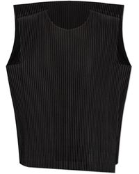 Homme Plissé Issey Miyake - Pleated Top By Homme Plisse Issey Miyake - Lyst