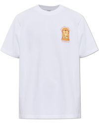 CASABLANCA - T-Shirt With Colorful Print - Lyst