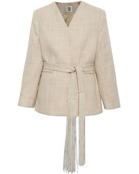 By Malene Birger - Wool Jacket 'Emma' With A Belt - Lyst