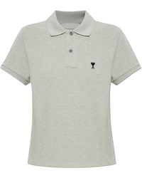 Ami Paris - T-Shirt With Embroidered Logo - Lyst
