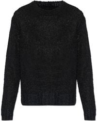 Jil Sander - Linen Sweater With Raw-Finished Hem - Lyst