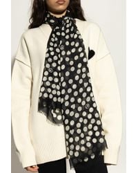 Moschino - Polka Dot Pattern Scarf - Lyst