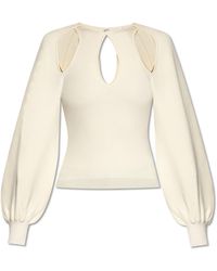 Chloé - Sweater With Puff Sleeves, - Lyst