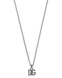 Dolce & Gabbana - Necklace With A Logo-Shaped Pendant - Lyst