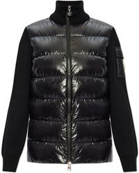 Moncler - Cardigan With A Quilted Front - Lyst