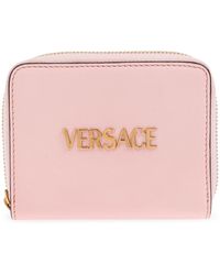 Versace - Leather Wallet With Logo - Lyst