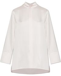 Jil Sander - Shirt With Decorative Neckline - Lyst