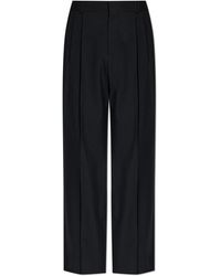 Balmain - Wool Trousers With Crease - Lyst