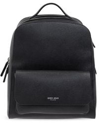 Giorgio Armani - Leather Backpack - Lyst