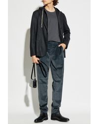 Eleventy - Wool Blazer With Detachable Hood - Lyst