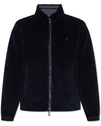 Emporio Armani - Reversible Jacket With Stand Collar - Lyst