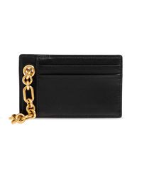 Balmain - Leather Card Holder With Chain - Lyst