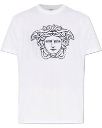 Versace - T-Shirt With Medusa Head - Lyst