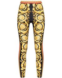 Versace - Leggings With 'Barocco' Print - Lyst