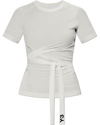 Y-3 - T-Shirt With Drawstrings - Lyst