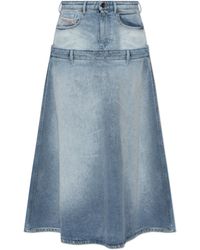 DIESEL - Denim Skirt 'De-Vorya-S' - Lyst