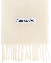 Acne Studios - Scarf With Logo - Lyst