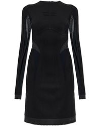 The Attico - Fitted Dress With Transparent Inserts - Lyst