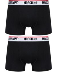 Moschino - 2-Pack Of Cotton Boxers - Lyst
