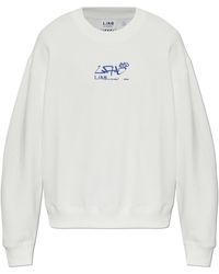 LAB C.O. OFF WHITE - Sweatshirt With Printed Logo - Lyst