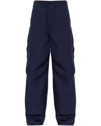 KENZO - Cotton Cargo Trousers - Lyst