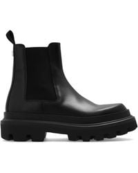 Dolce & Gabbana - Leather Chelsea Boots - Lyst