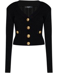 Balmain - Exquisite Button Knit Cardigan For By - Lyst