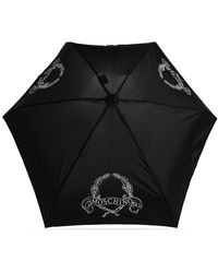 Moschino - Small Folding Umbrella With Logo - Lyst
