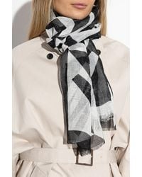 Moschino - Scarf With Logo - Lyst