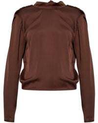 ROTATE BIRGER CHRISTENSEN - Top With Tie - Lyst