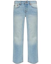 RE/DONE - 'Slim Straight Crop' Jeans - Lyst