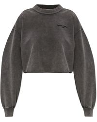 Alexander Wang - Sweatshirt With Embroidered Logo - Lyst