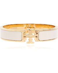 Tory Burch - Brass Bracelet With Logo - Lyst