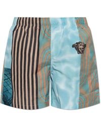 Versace - Swim Shorts With "Floating By" Print - Lyst