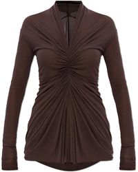 Rick Owens - Top With A Decorative Neckline - Lyst