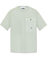 Stone Island - T-Shirt With Pocket - Lyst