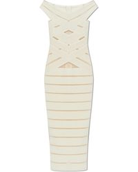 Balmain - Dress With Shimmering Sequins - Lyst