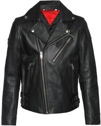 DIESEL Leather Biker Jacket - Black