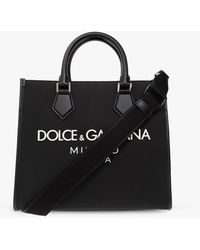 Dolce & Gabbana - Shopper Bag With Logo - Lyst