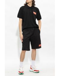 KENZO - Polo Shirt With Logo Patch - Lyst