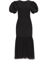 ROTATE BIRGER CHRISTENSEN - Dress With Puffy Sleeves - Lyst